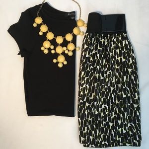 Forever 21 High-waisted Silk Skirt w/ Pockets